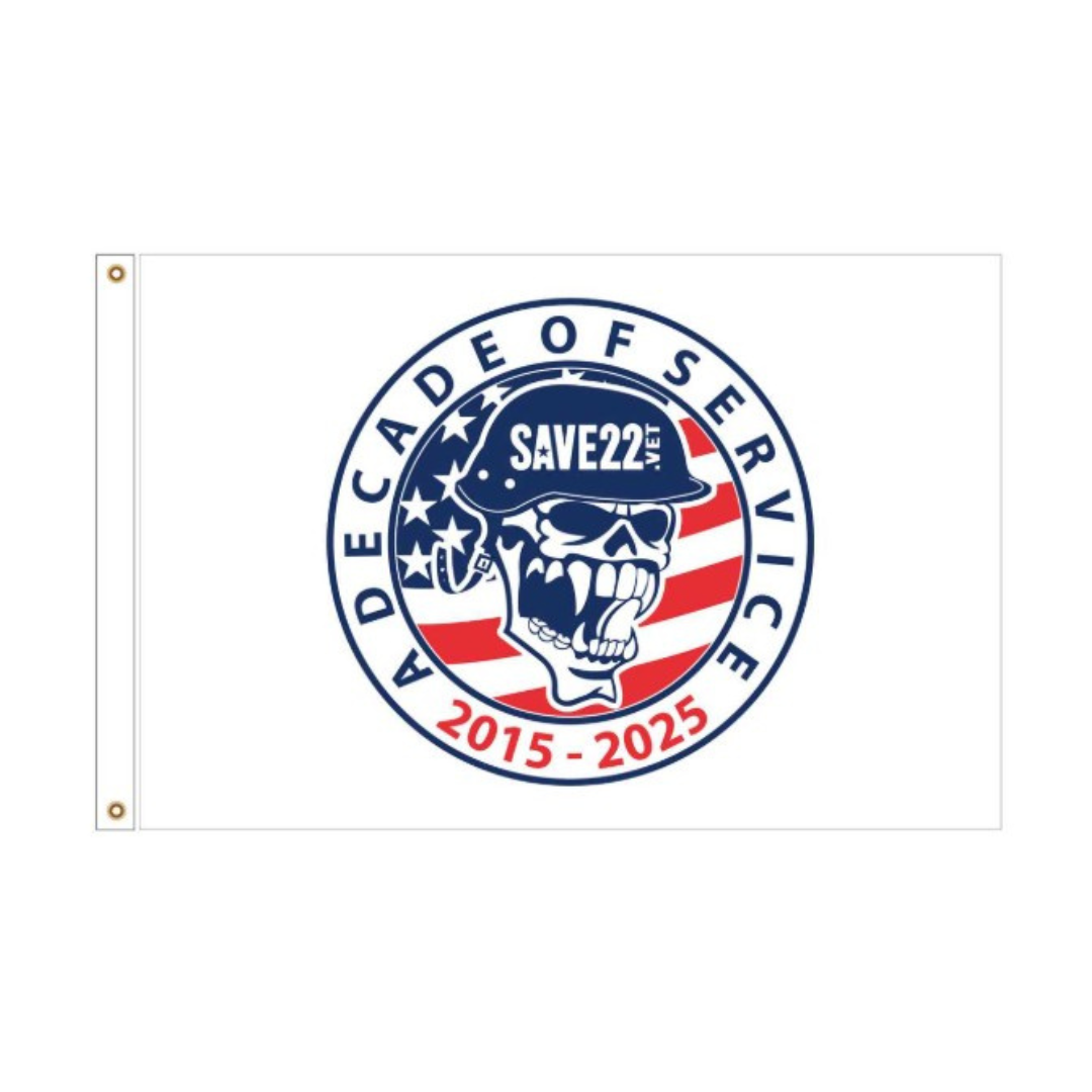 2'x3' Decade of Service Flag