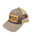 Leather Patch Camo Trucker Hat