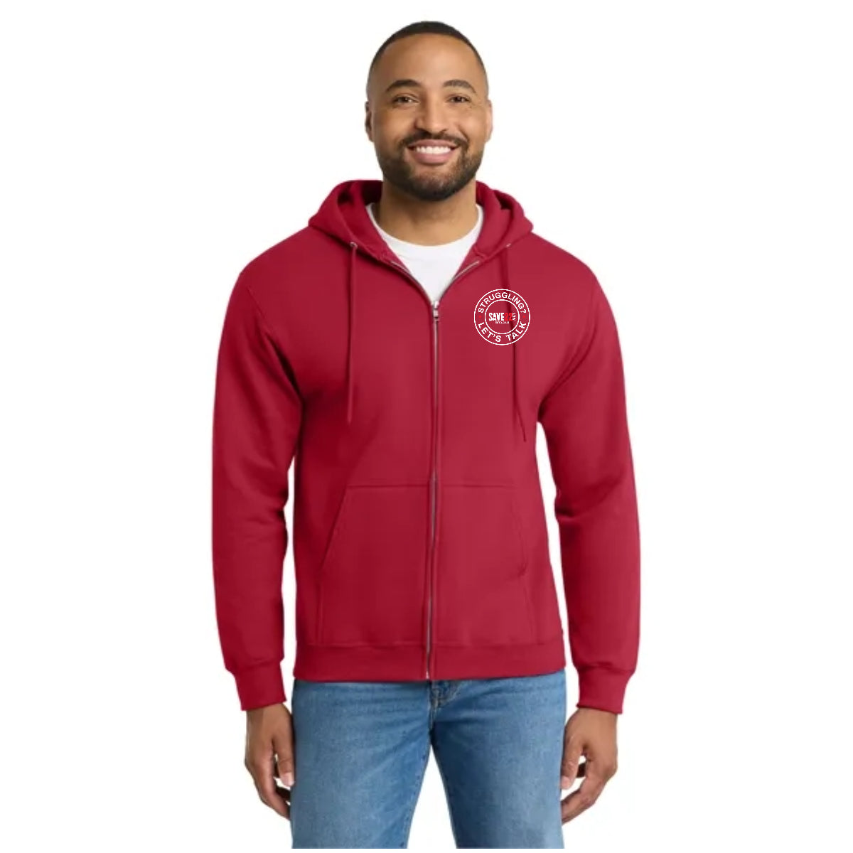 Essential Fleece Full-Zip Hooded Sweatshirt
